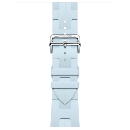 Apple Watch Hermes Series 10 46mm, спортивный ремешок Kilim светло-голубой