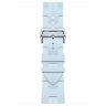 Apple Watch Hermes Series 10 46mm, спортивный ремешок Kilim светло-голубой