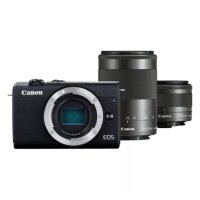 Canon EOS M200 Body - Black + EF-M 15-45mm + EF-M 55-200mm Lenses