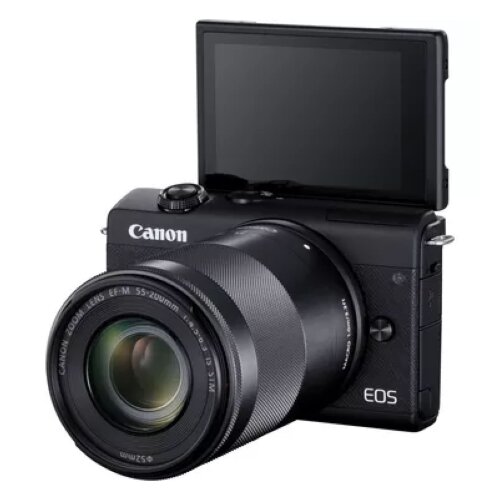 Canon EOS M200 Body - Black + EF-M 15-45mm + EF-M 55-200mm Lenses