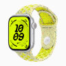 Apple Watch Series 11 42mm, Silver Aluminum Case with Nike Sport Band - Volt Splash