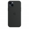 Силиконовый чехол для iPhone 14 Plus с MagSafe - "Тёмная ночь"