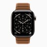 Apple Watch Series 11 42mm, Natural Titanium Case with Magnetic Link - Caramel