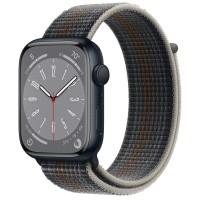 Apple Watch Series 8 45mm, Midnight Aluminum Case with Sport Loop - Midnight