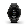 Умные часы Garmin Epix Pro (Gen 2) 42mm, Sapphire Edition,Carbon Gray DLC Titanium, Black Band