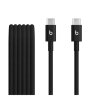 Комплект из двух плетёных кабелей Beats USB-C — USB-C, черный