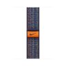 Apple Watch Series 9 45mm, Midnight Aluminum Case with Nike Sport Loop - Game Royal/Orange
