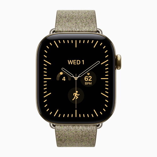 Apple Watch Series 12 42mm, Radiant Gold Titanium Case with Modern Buckle - Sage