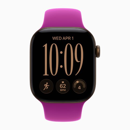 Apple Watch Series 12 42mm, Dark Bronze Aluminum Case with Sport Band - Magenta