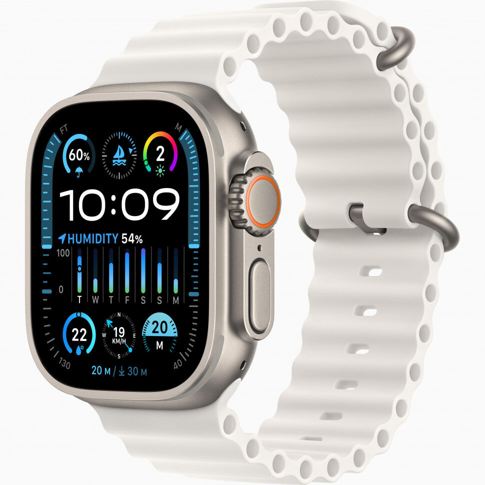 Apple Watch Ultra 49mm white ocean band