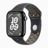 Apple Watch Series 10 46mm, Jet Black Aluminum Case with Nike Sport Band - Midnight Sky