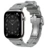 Apple Watch Hermes Series 10 46mm, спортивный ремешок Kilim серый