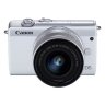 Canon EOS M200 Body - White + EF-M 15-45mm Silver