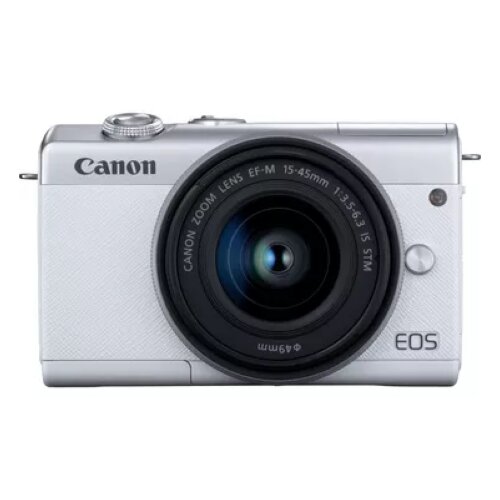Canon EOS M200 Body - White + EF-M 15-45mm Silver