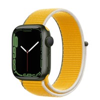 Apple Watch Series 7 41 мм, зеленый алюминий, спортивный браслет Ярко-жёлтый