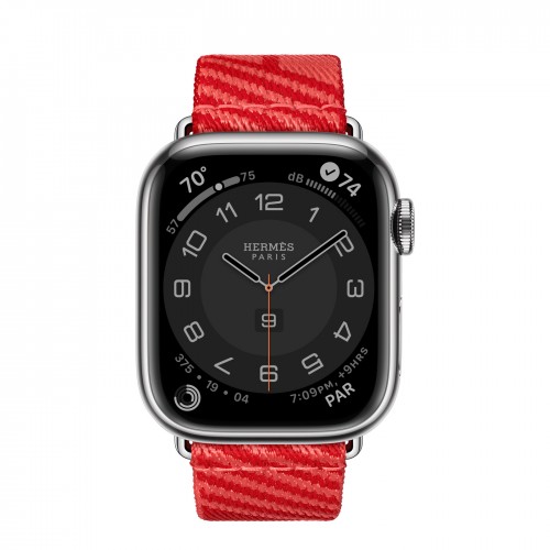 Apple Watch Series Hermes 8 41mm, Jumping Tour Rose Texas / Rouge Piment