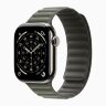 Apple Watch Series 11 42mm, Natural Titanium Case with Magnetic Link - Sage Gray