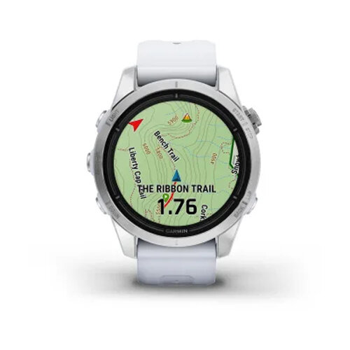 Умные часы Garmin Epix Pro (Gen 2) 42mm, Standard Edition, Silver, Whitestone Band