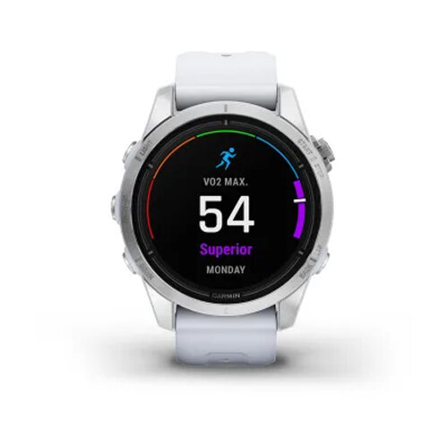 Умные часы Garmin Epix Pro (Gen 2) 42mm, Standard Edition, Silver, Whitestone Band