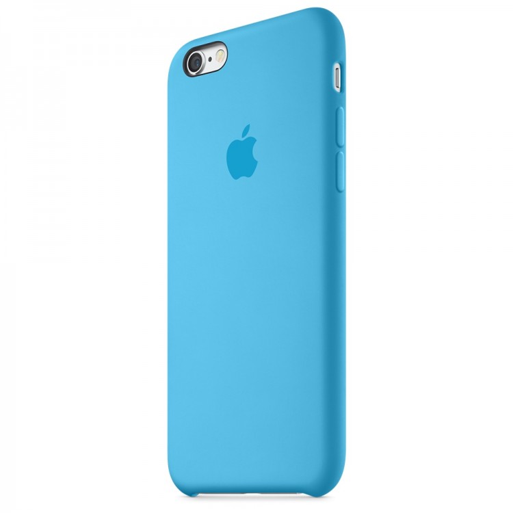 Чехол силиконовый для iPhone 6s Plus Голубой