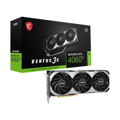 Видеокарта NVIDIA MSI GeForce RTX 4060 Ti VENTUS 3X 8G OC