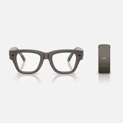Meta Ray-Ban Display Transitions (песочный полированный /  серый фотохром)