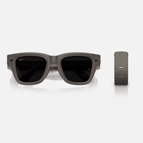 Meta Ray-Ban Display Transitions (песочный полированный /  серый фотохром)