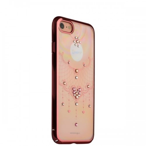 Чехол-накладка KAVARO для iPhone 8 и 7 со стразами Swarovski - розовый (Грация)