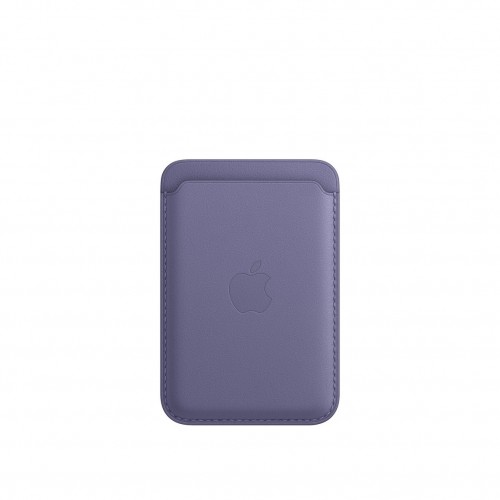 Кожаный кошелек для iPhone с MagSafe - "Глициния"