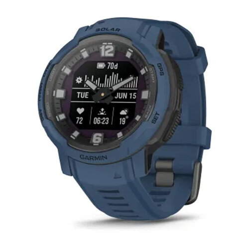 Умные часы Garmin Instinct Crossover Solar 45mm, Tidal Blue