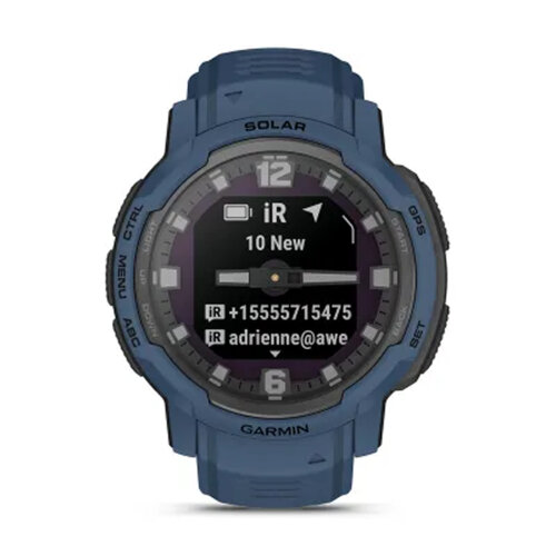 Умные часы Garmin Instinct Crossover Solar 45mm, Tidal Blue