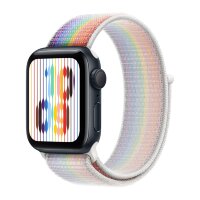 Apple Watch SE (2023) 40mm, Midnight Aluminum Case with Sport Loop - Pride Edition (Радужный)