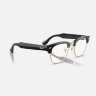 Ray-Ban Meta Audio Clubmaster Transitions (черный глянцевый / графитово-зеленый фотохром)