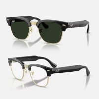 Ray-Ban Meta Audio Clubmaster Transitions (черный глянцевый / графитово-зеленый фотохром)