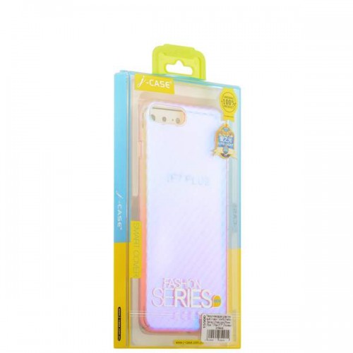 Силиконовая чехол-накладка J-case Colorful Fashion для iPhone 8 Plus и 7 Plus - Розовый оттенок