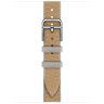 Apple Watch Hermes Series 11 42mm, тонкий ремешок из плетенного нейлона коричневый