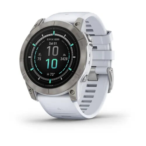 Умные часы Garmin Epix Pro (Gen 2) 51mm Sapphire Edition Titanium Whitestone Band