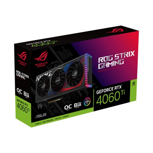 Видеокарта NVIDIA ASUS ROG Strix GeForce RTX 4060 Ti OC 8GB