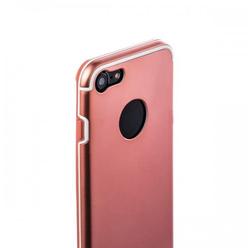 Накладка металлическая iBacks Premium для iPhone 8 и 7 - Essence Rose Gold Розовое золото