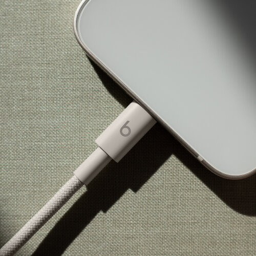 Плетёный кабель Beats USB-C — Lightning, 1,5 м,  серый