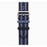 Apple Watch Hermes Series 12 46mm, трикотажный ремешок Rocabar Club синий