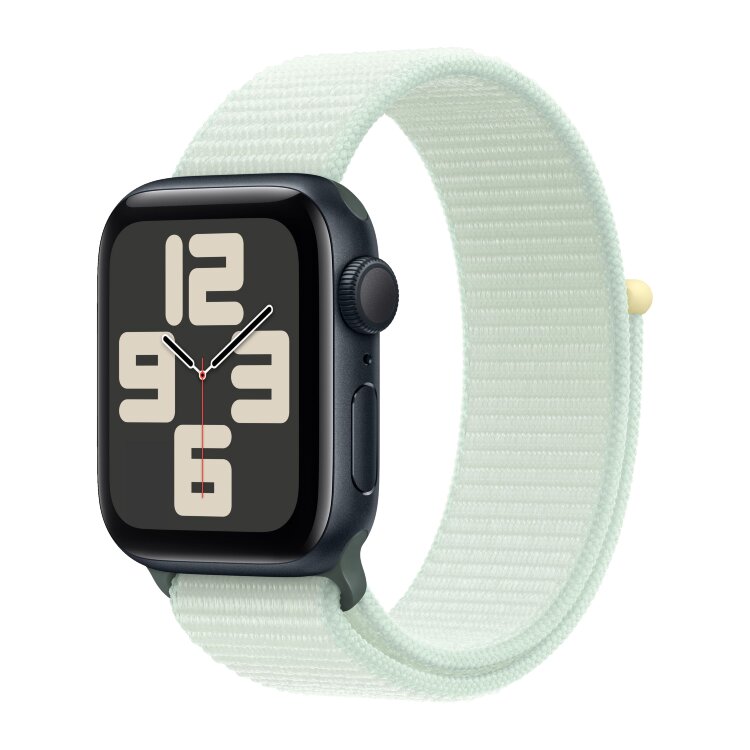 Apple Watch SE 2023 Aluminum Starlight 40mm Soft Mint Sport loop