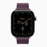 Apple Watch Series 12 42mm, Natural Titanium Case with Modern Buckle - Mulberry