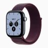 Apple Watch Series 12 42mm, Night Blue Ceramic Case with Sport Loop - Burgundy