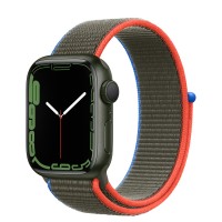 Apple Watch Series 7 41 мм, зеленый алюминий, спортивный браслет Оливковый