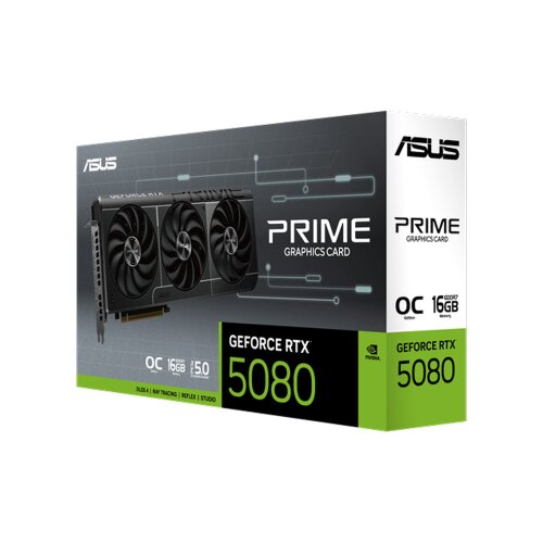 Видеокарта NVIDIA ASUS Prime GeForce RTX 5080 16 ГБ GDDR7 OC