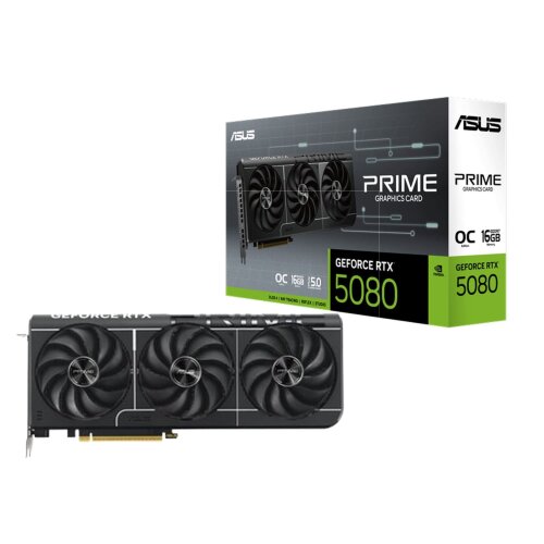 Видеокарта NVIDIA ASUS Prime GeForce RTX 5080 16 ГБ GDDR7 OC