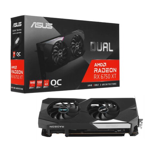 Видеокарта ASUS Dual Radeon RX 6750 XT OC Edition 12GB GDDR6