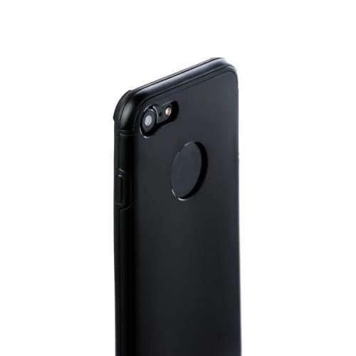 Накладка металлическая iBacks Premium для iPhone 8 и 7 - Essence Black Черная