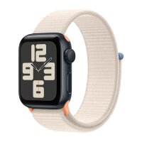 Apple Watch SE (2023) 40mm, Midnight Aluminum Case with Sport Loop - Starlight (Бежевый)